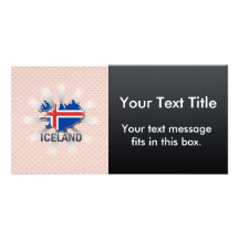 Iceland Flag Map 2.0 Photo Card Template