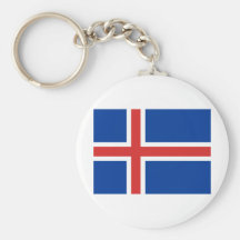 Icelandic flag key chain
