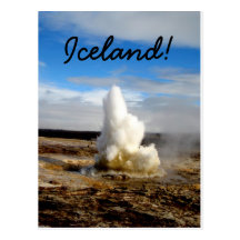 Icelandic Geyser Post Card