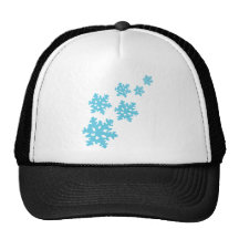 icey Snowflakes blue Hats