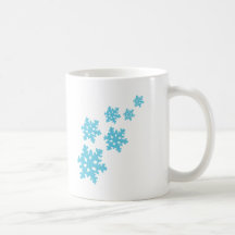 icey Snowflakes blue Mug