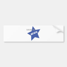 Ich bin ein Idol icon Bumper Stickers