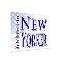 "ich bin ein New Yorker" Canvas Print
