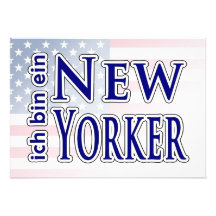 "ich bin ein New Yorker" Custom Announcement