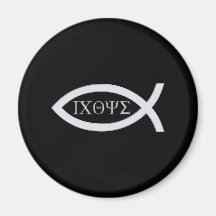 Ichthus - Christian Fish Symbol Refrigerator Magnet