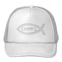 Ichthus - Christian Fish Symbol Mesh Hats