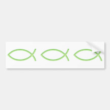 Ichthus - Christian Fish Symbols Bumper Stickers