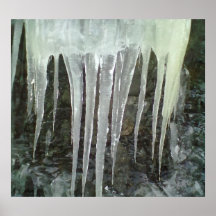 Icicle photo print