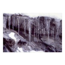 Icicles On The Rocks Photograph