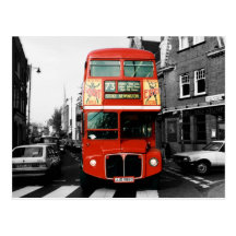 Iconic London Bus Postcard