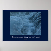 Icy water posters