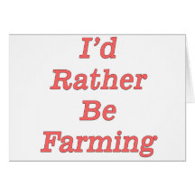 I'd rather be farming V5 Greeting Card