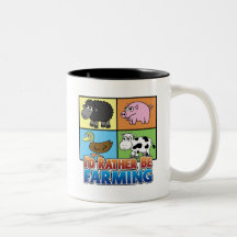 I'd rather be farming! (virtual farmer) coffee mug
