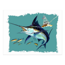 I'd rather be fishing! postcards