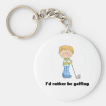 I'd rather be golfing key chains