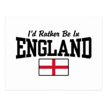 I'd Rather Be In England Post Card