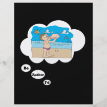 i'd rather be playing Conch 3 Personalised Flyer
