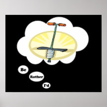 I'd rather be playing Pogo Stick Poster