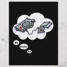 I'd rather be playing Video Games 2 Flyer Design