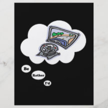 I'd rather be playing Video Games 5 Full Color Flyer
