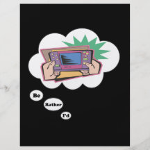 I'd rather be playing Video Games 6 Personalized Flyer