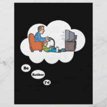 I'd rather be playing Video Games 7 Full Colour Flyer