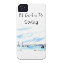 I'd Rather Be Sailing - Monterey California iPhone 4 Case-Mate Case
