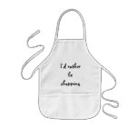 I'd rather be shopping apron