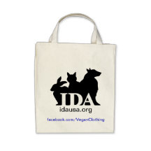 IDA organic grocery bag