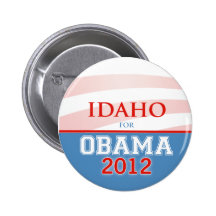IDAHO for Obama 2012 Button