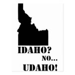 Idaho No Udaho Map Postcards