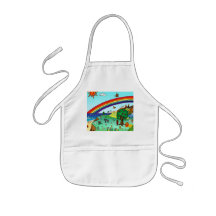 Idyllic Children's Landscape -- Paradise Binder Apron