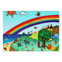 Idyllic Children's Landscape -- Paradise Binder Cards