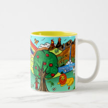 Idyllic Children's Landscape -- Paradise Binder Coffee Mug