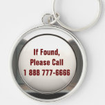 If Found, Call... Keychain
