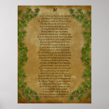 If  inspirational poetry by Rudyard Kipling Posters