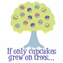 If only Cupcakes on Trees Photo Sculptures
