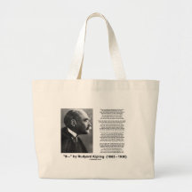 "If— " Poem By Rudyard Kipling Tote Bags