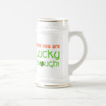 If You Are Irish Lucky Enough Shamrock drinking mugs