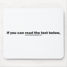 If you can read this... mauspads