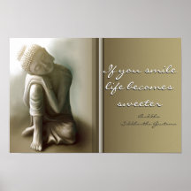 If you smile...Buddha Quote Poster