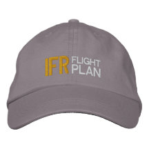 IFR Flight Plan Pilot Hat Embroidered Baseball Caps