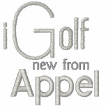 iGolf embroidered Polo wht silvrlogo