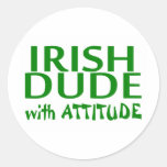 Iirsh Dude With Attitude Sticker