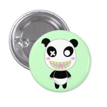 Ijimekko the Panda Pinback Buttons