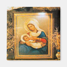 IKon in the Church of the Nativity, Bethlehem Fridge Magnet