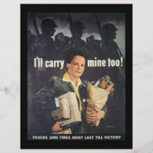 I'll Carry Mine World War 2 Flyer