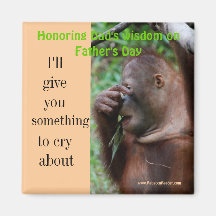 I'll give you something to cry about - Dadism Magnet