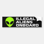 Illegal Aliens Onboard Bumper Sticker