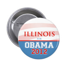 ILLINOIS for Obama 2012 Pin